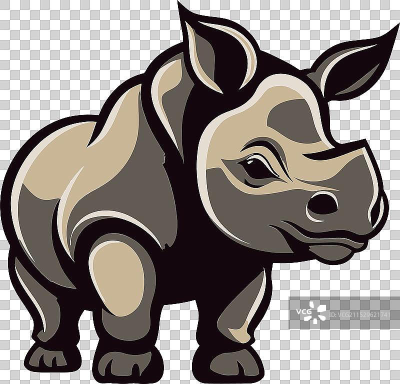 黑犀牛的交响乐标志图片素材