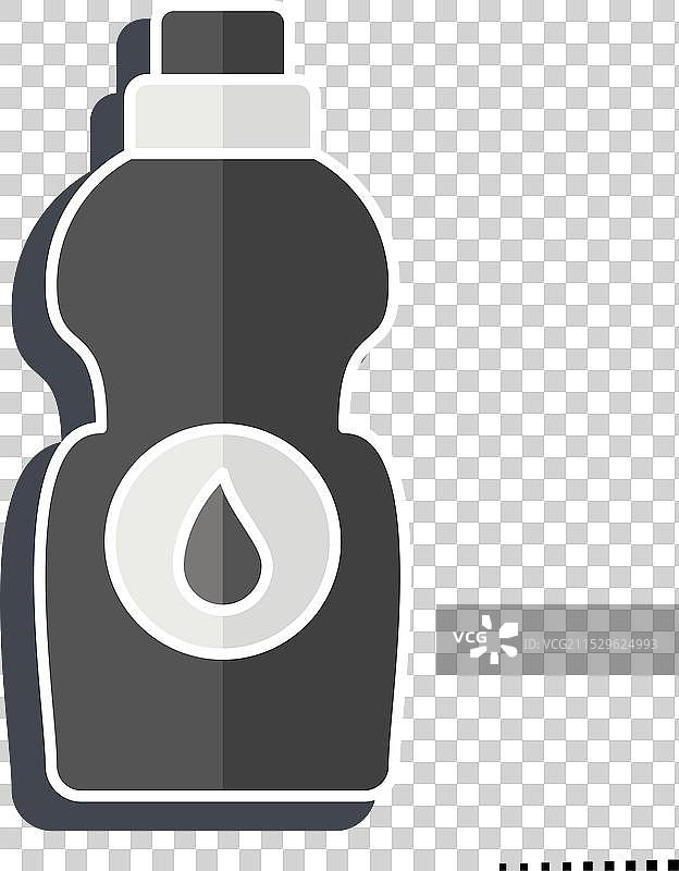 光泽的漂白剂图标与洗衣符号相关图片素材