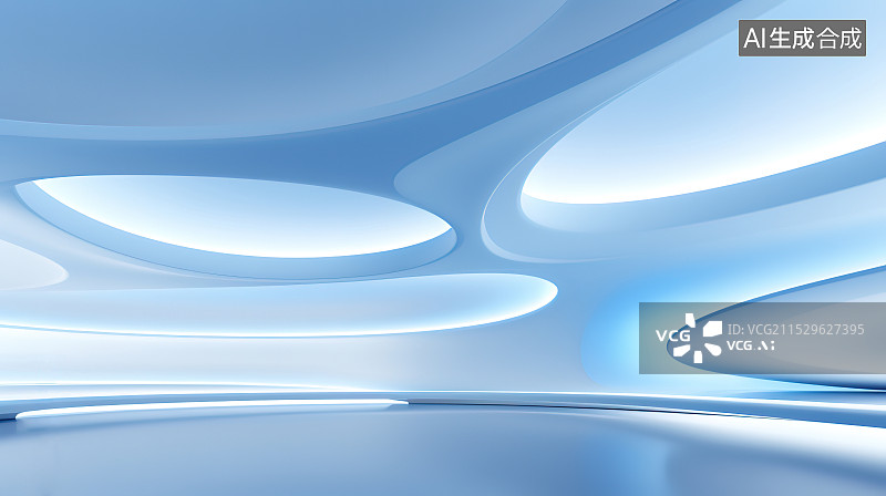 【AI数字艺术】建筑空间图片素材