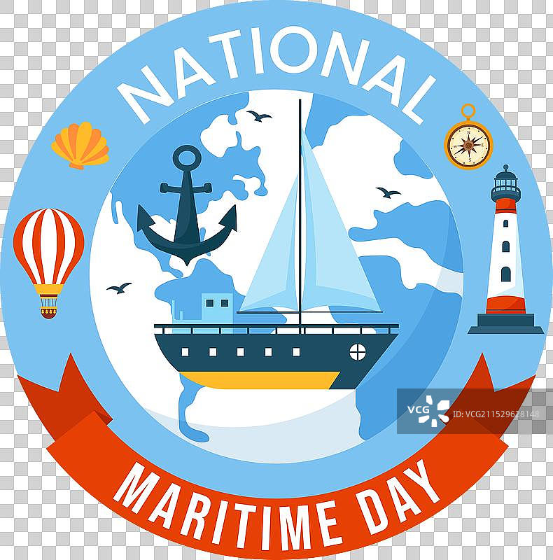 世界海洋日，海洋与船只的航运场景图片素材