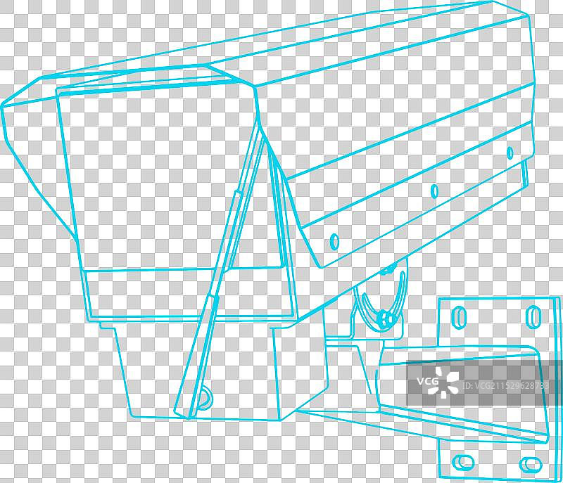 带雨刷的监控摄像头图片素材