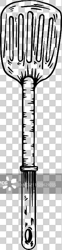 详细手绘的铲子图片素材