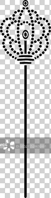 装饰权杖平面图图片素材