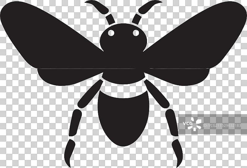 苍鹰黄蜂君主在空中飞行的致命捕食者图片素材