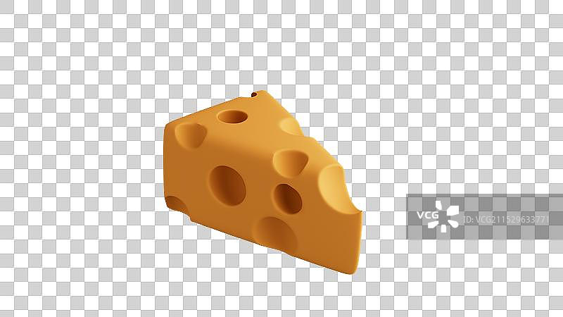 三角块瑞士奶酪特写图片素材