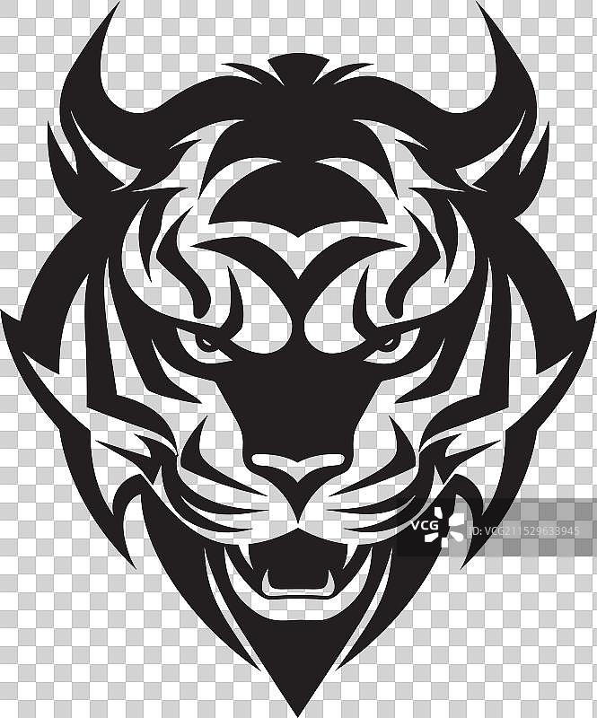 凶猛的丛林猫徽章，隐秘的夜间猎手图片素材