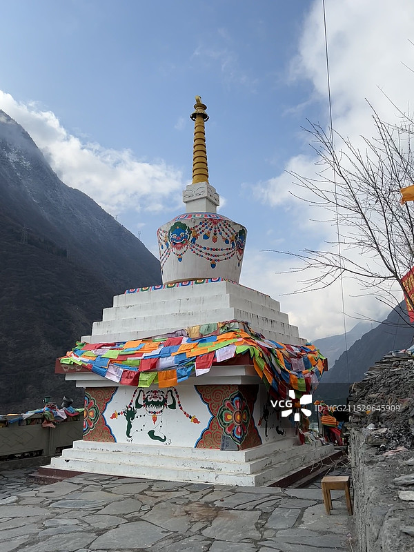阿坝甘堡藏寨桃坪羌寨旅游景区图片素材
