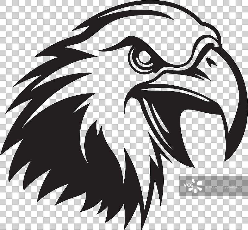 单色腐肉猎手符号沉默的秃鹫图片素材