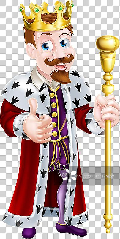 有趣的卡通国王图片素材