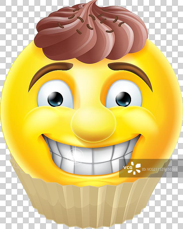 巧克力蛋糕表情符号图片素材