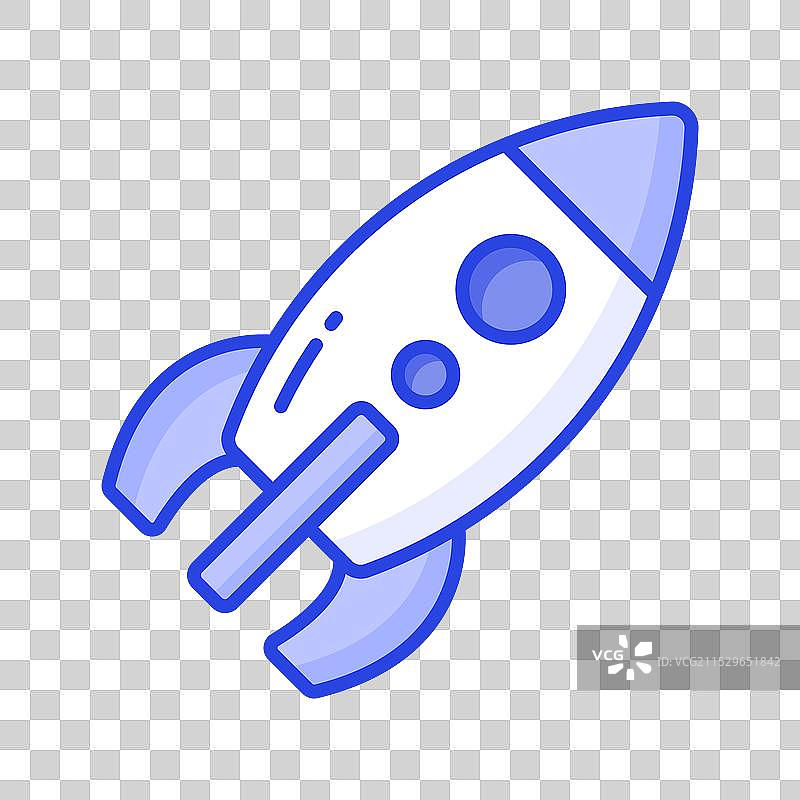 带有舷窗和翅膀的宇宙飞船玩具，适合孩子们的太空主题图片素材