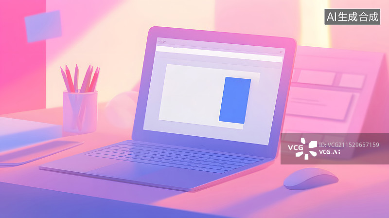 【AI数字艺术】赛博朋克场景电脑绘图会议室海报壁纸创意ui设计配图图片素材