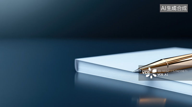 【AI数字艺术】翻页文件与反射桌面图片素材
