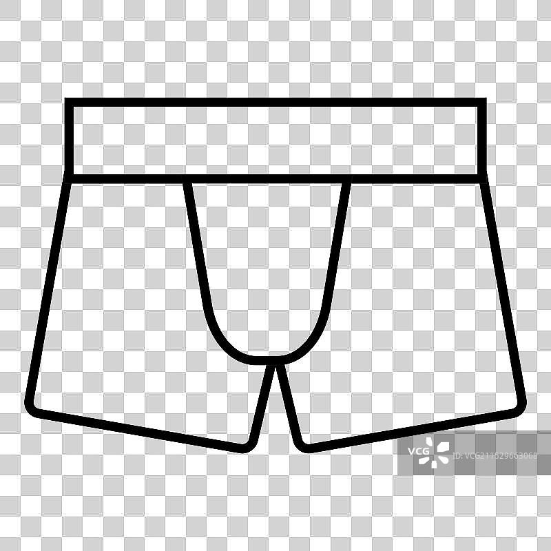 拳击短裤图标元素设计图片素材