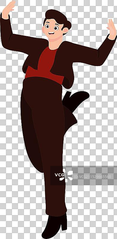 优雅西装的弗拉门戈舞者男士图片素材