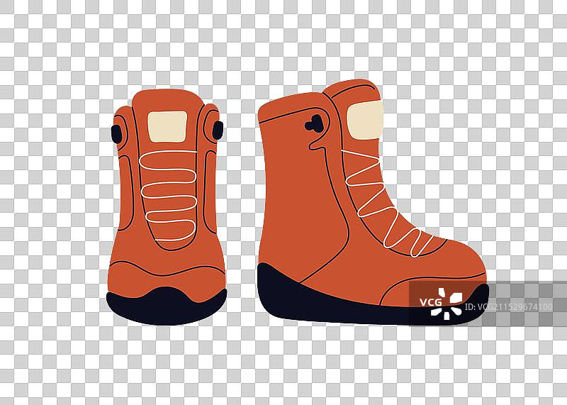 舒适的徒步旅行靴图片素材