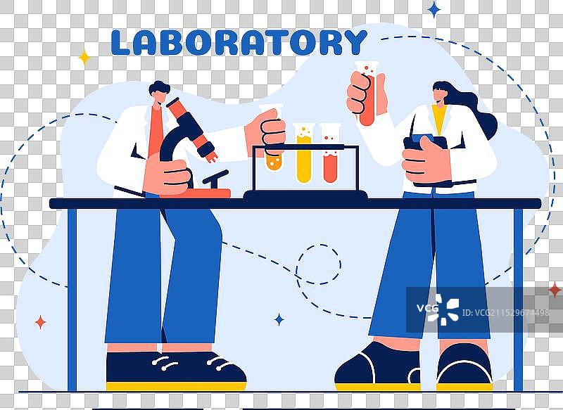 实验室进行科学研究的场景图片素材