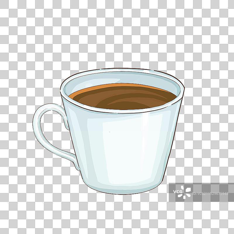 手绘咖啡杯图片素材