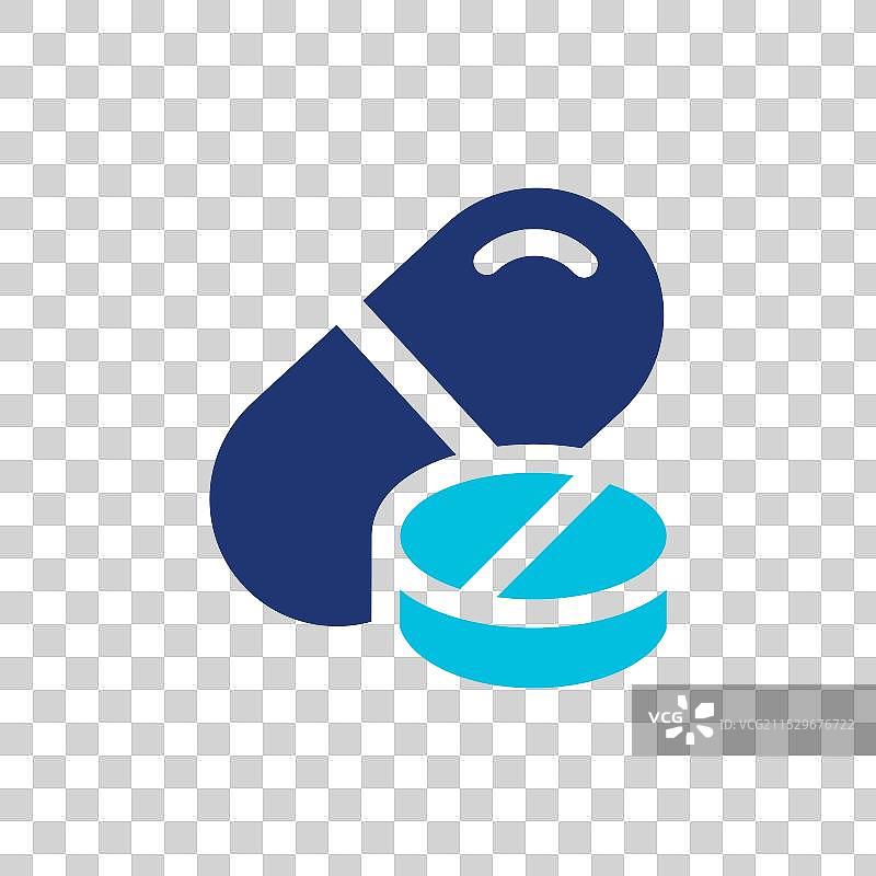 实心风格的药丸图标图片素材