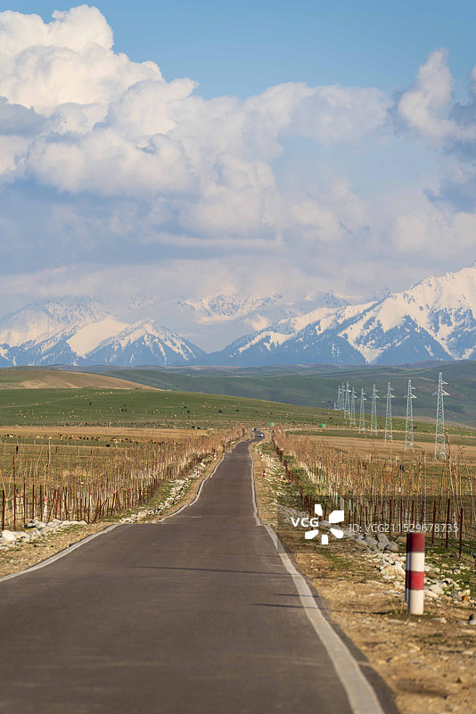 伊犁昭苏县湿地公园图片素材