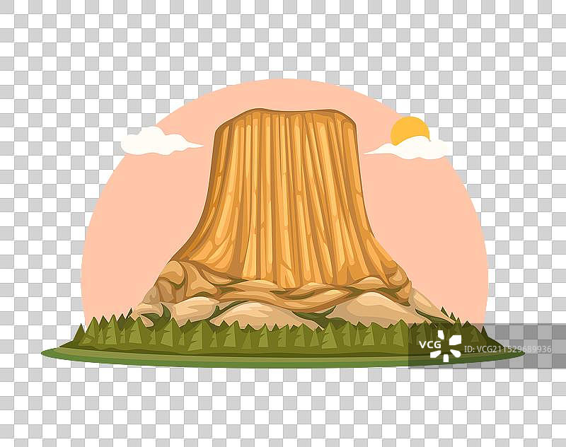 怀俄明州的魔鬼塔国家纪念碑图片素材