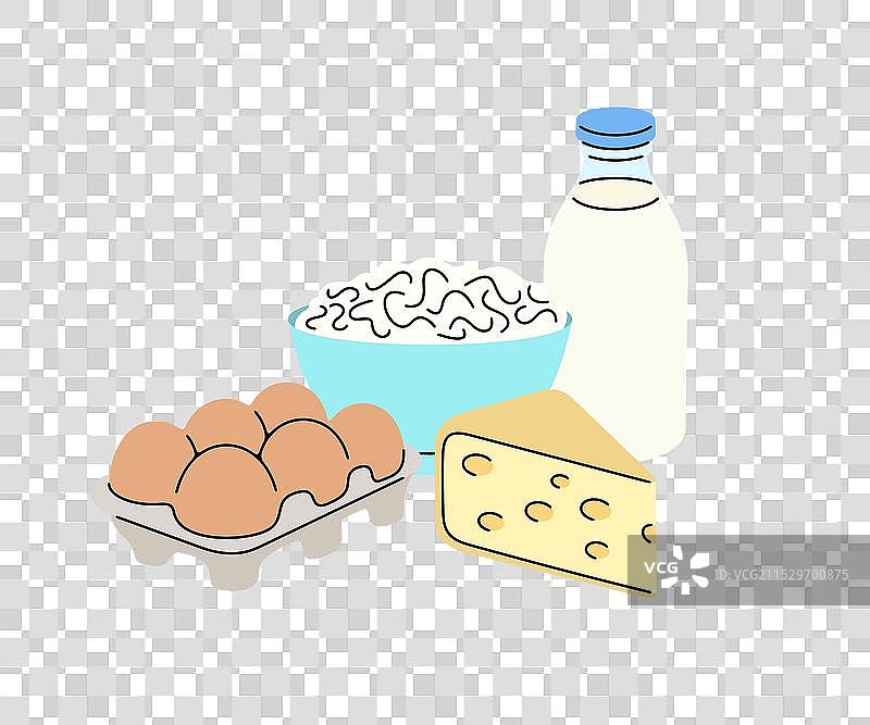 乳制品和发酵乳的图形设计图片素材