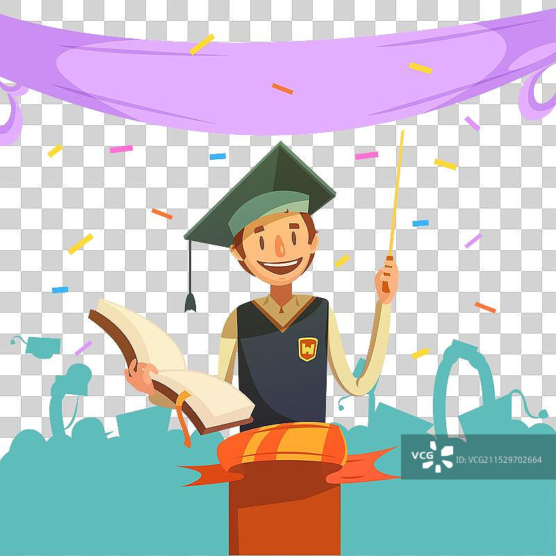 复古卡通教育图片素材