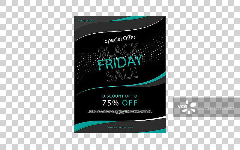 黑色星期五垂直海报模板传单图片素材