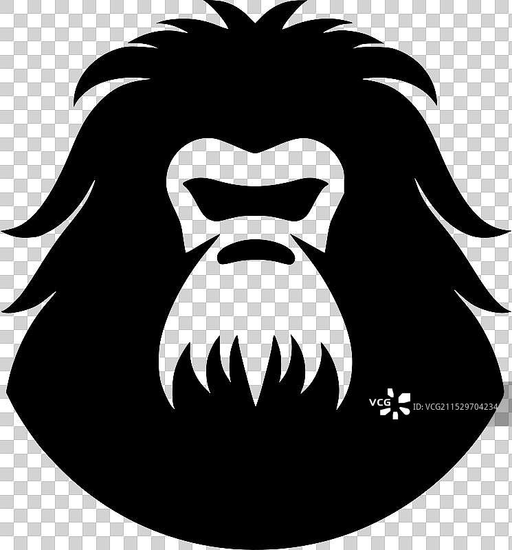 大脚怪 - 高质量标志 - 适合T恤使用图片素材