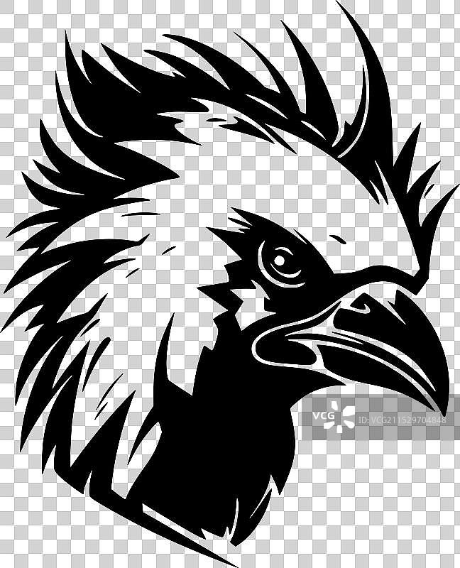 鹦鹉 - 极简和简单的轮廓图片素材