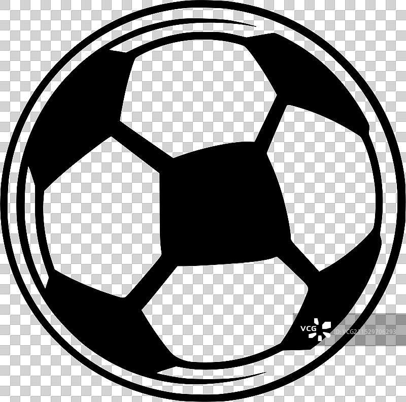 足球 - 高质量标志 - 适合T恤使用图片素材