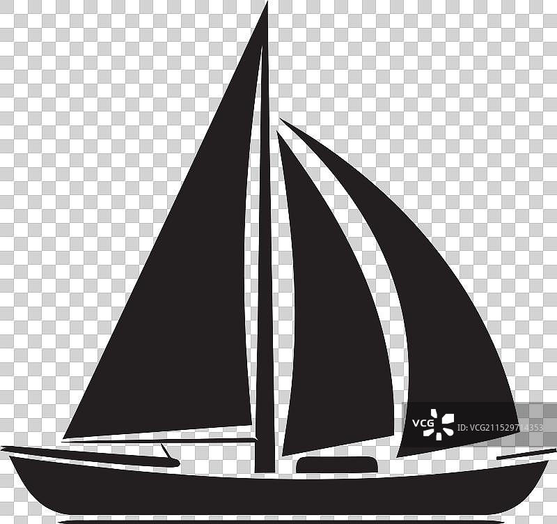 水道的壮丽，黑玛瑙船的魔力航行图片素材