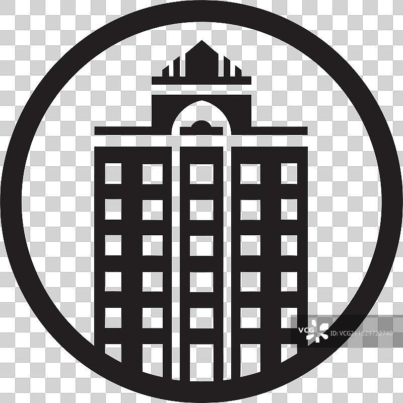 雕塑般的城市阴影，黑色建筑，缟玛瑙色图片素材