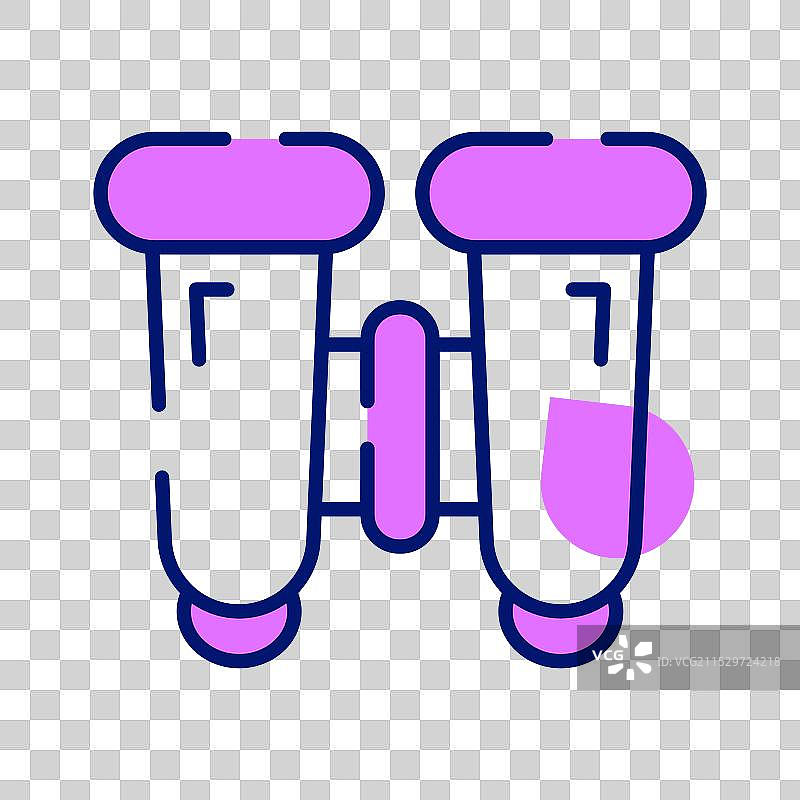 一种为每只眼睛配备镜头的光学仪器图片素材