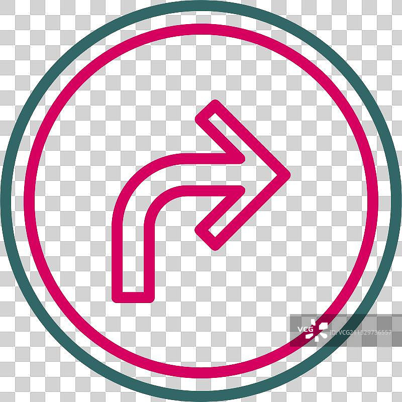 右转箭头图标设计图片素材