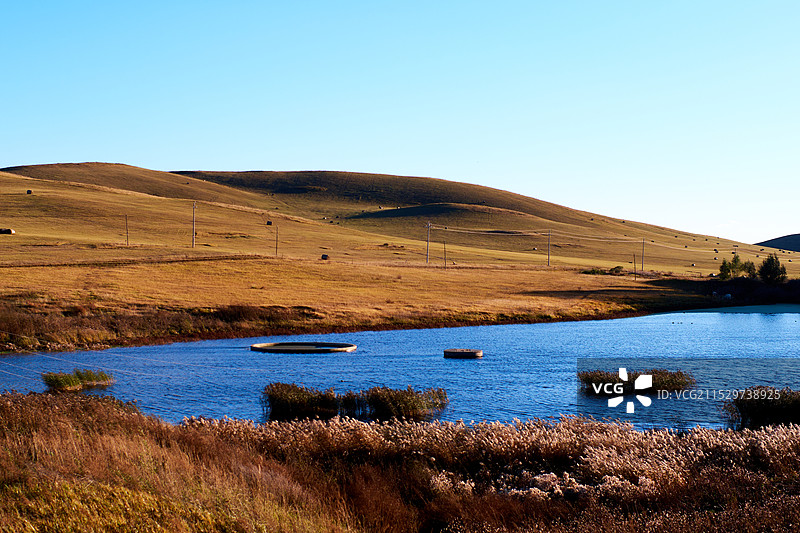 锡林郭勒盟西乌珠穆沁旗乌兰五台旅游景区图片素材