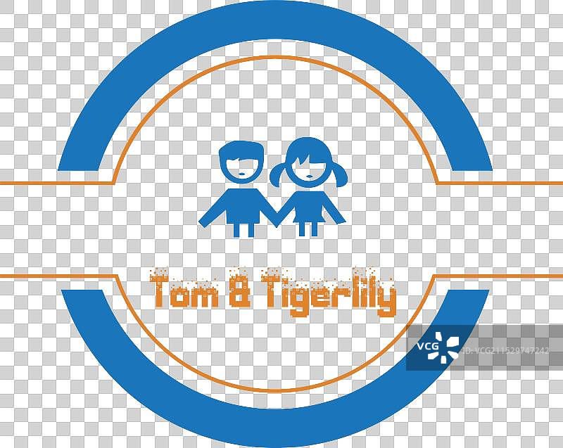 汤姆与虎百合学校标志设计模板图片素材