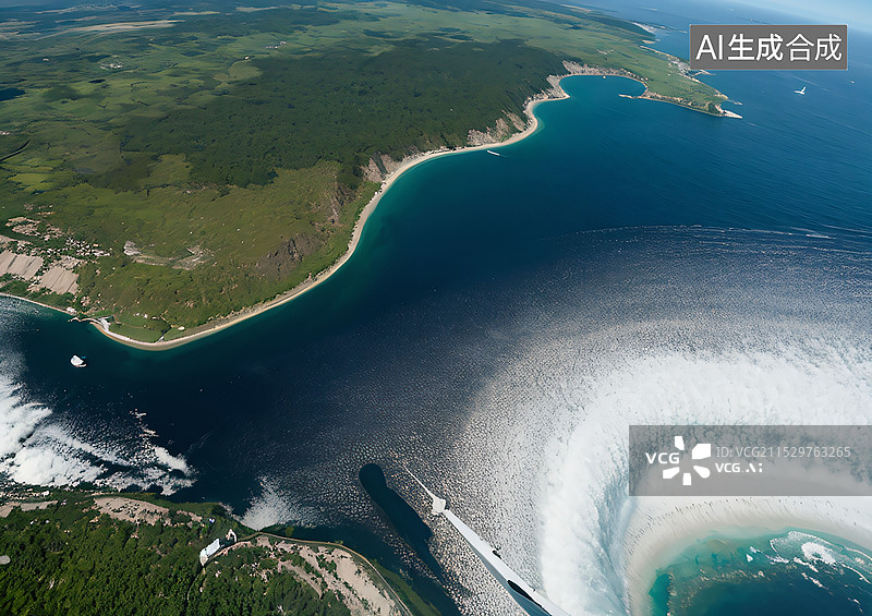 【AI数字艺术】航拍地球图片素材