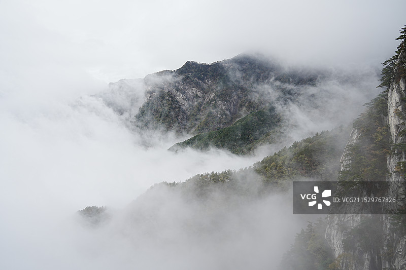 罗田天堂寨秋景图片素材