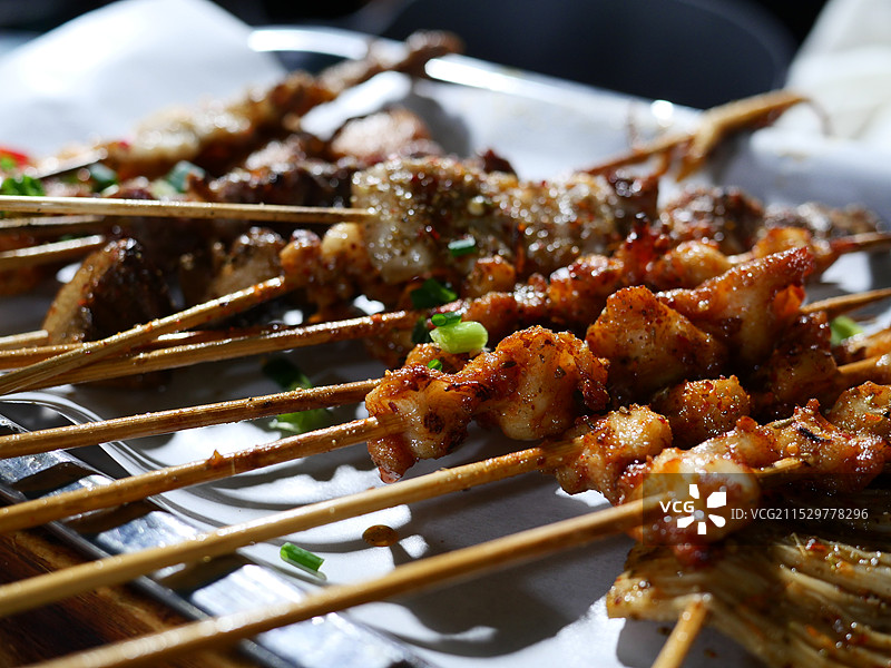 一盘烧烤图片素材