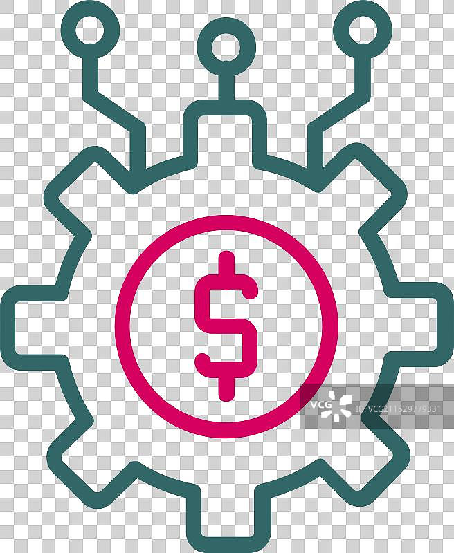 运营成本线条图标设计图片素材