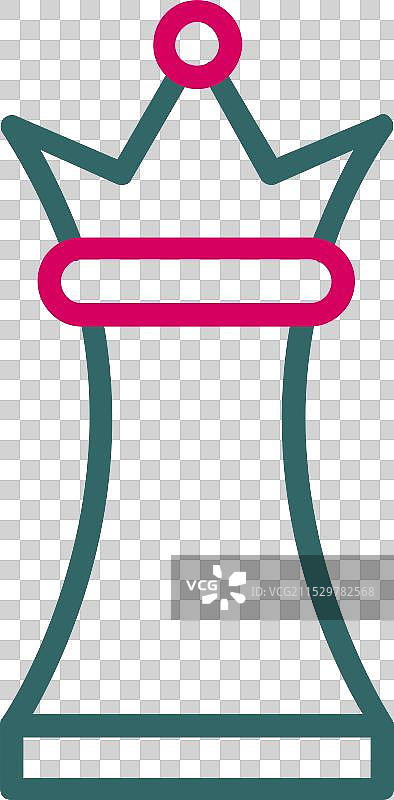 国际象棋女王图标设计图片素材