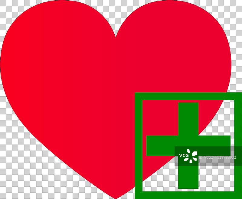 心脏健康医疗符号医疗加号图标图片素材