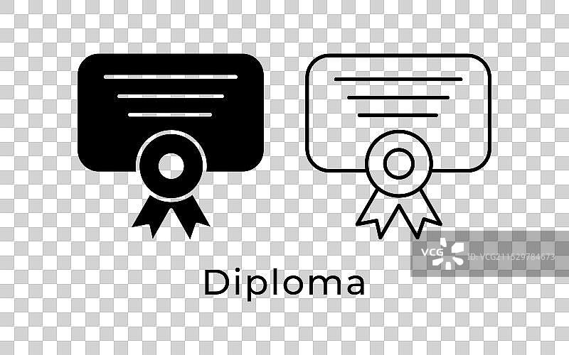 文凭或证书图标图片素材