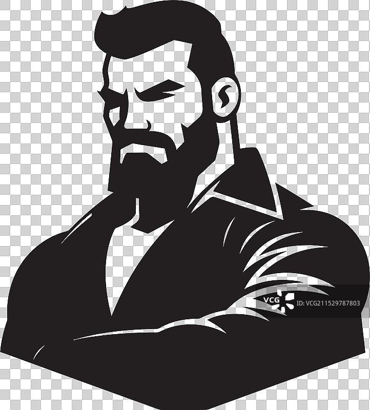 健美的黑人肌肉展示图片素材