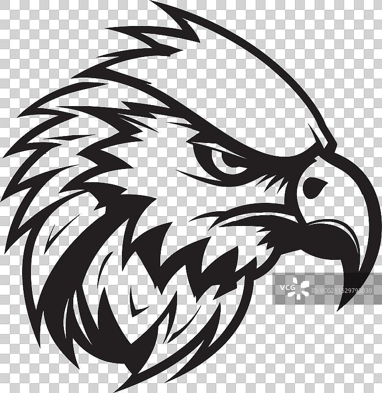 黑鹰捕食者标志图片素材