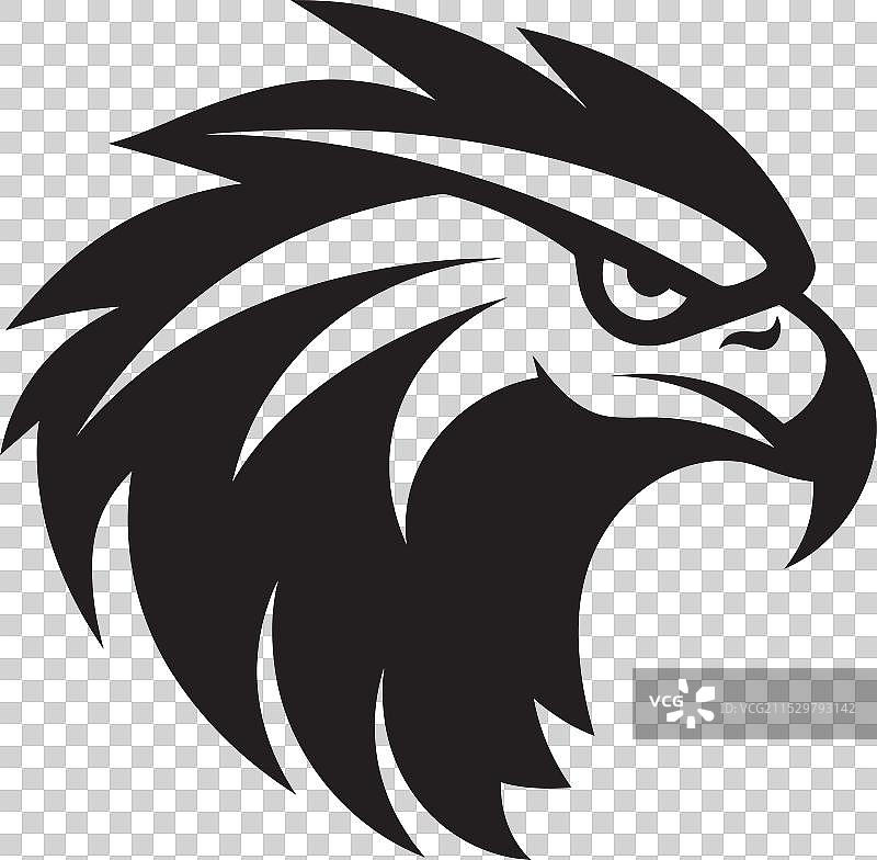 黑鹰捕食者标志图片素材