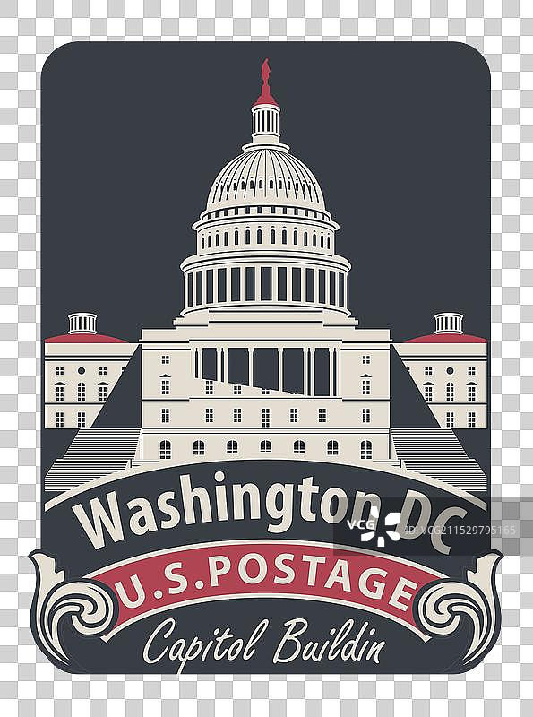 美国国会大厦位于华盛顿特区图片素材