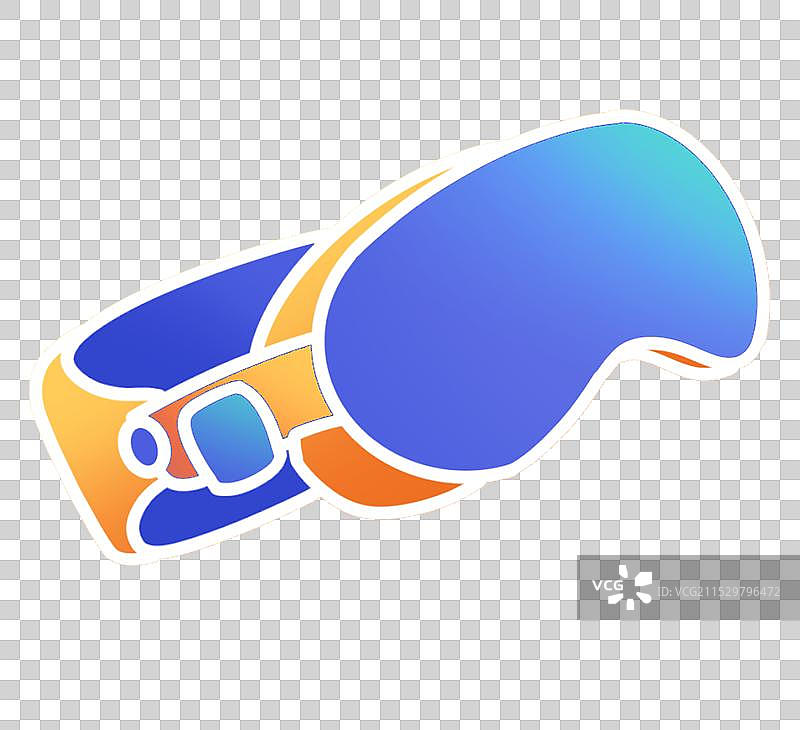 VR眼镜潮流渐变插画图片素材