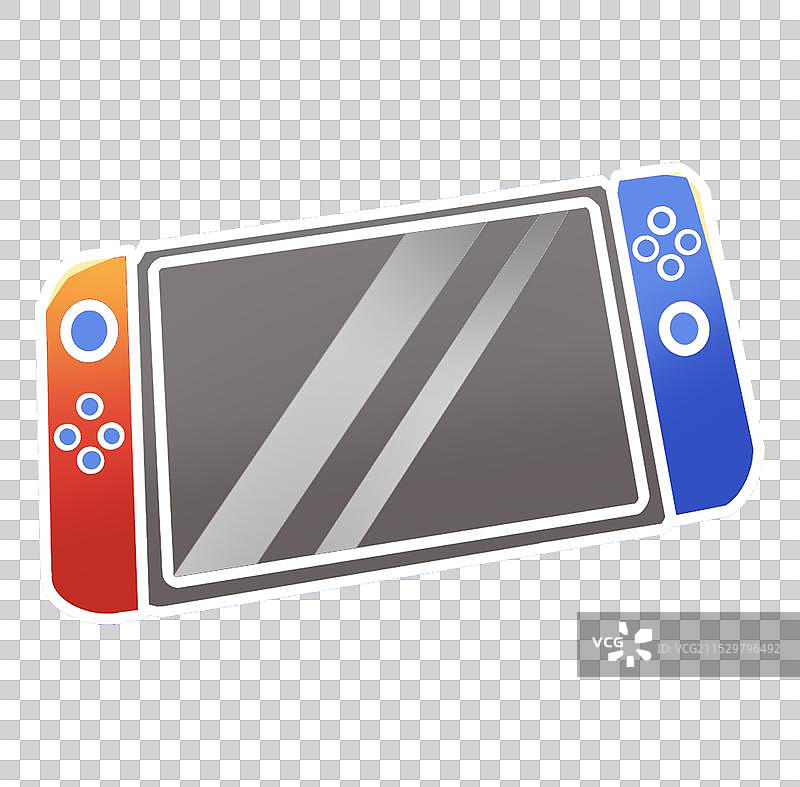 游戏机手柄潮流渐变插画图片素材